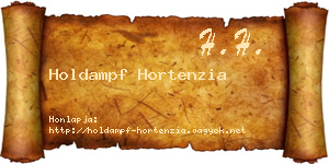 Holdampf Hortenzia névjegykártya